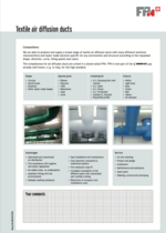 Markert Filtration: Textile air diffusion ducts