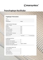 Markert Filtration: Prozessfragebogen Nassfiltration